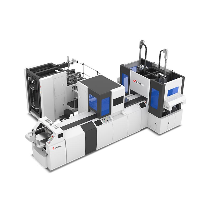 स्वयंचलित डबल स्टेशन कठोर बॉक्स बनविण्याचे मशीन